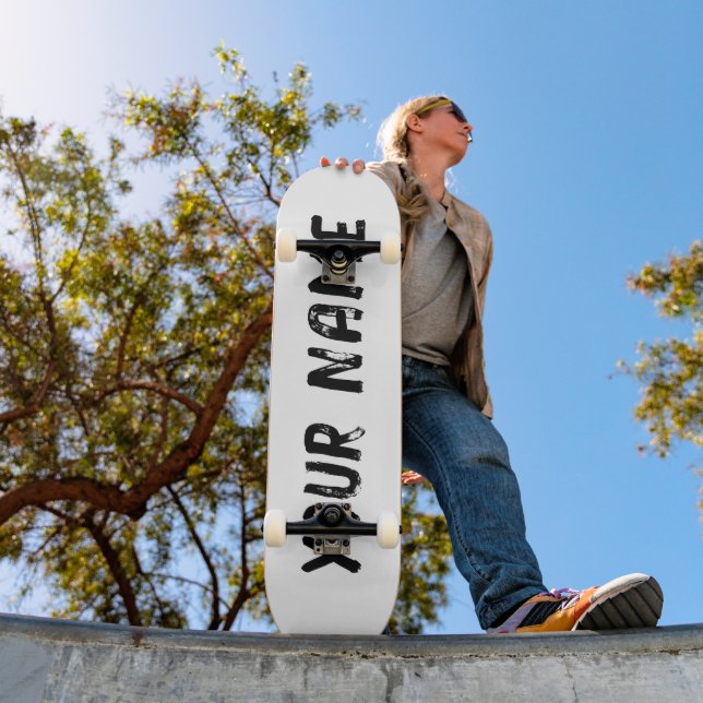 Skateboard Blanc (Extérieur 1)