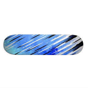 Skateboard Blanc faisant de la planche à roulettes fait sur