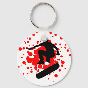 Skateboard. Blasen. Schlüsselanhänger