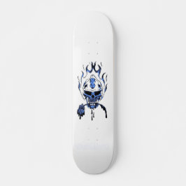 skateboard bleu