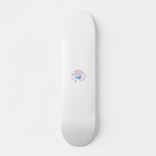 Skateboard Bleu de Cornflower clair, Ciel Mégenta, Fille