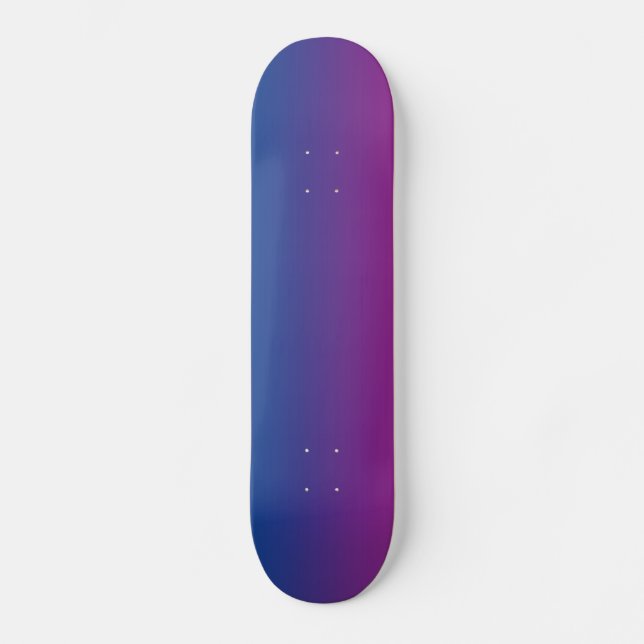Skateboard Bleu et pourpre (Recto)
