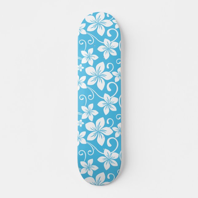 SKATEBOARD BLEU HAWAII (BLEU) (Devant)
