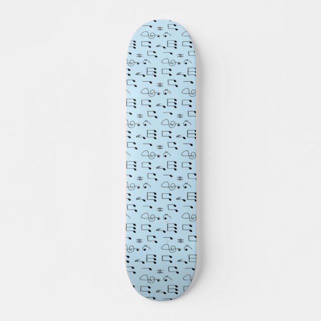 Skateboard Bleu juste noté (Devant)