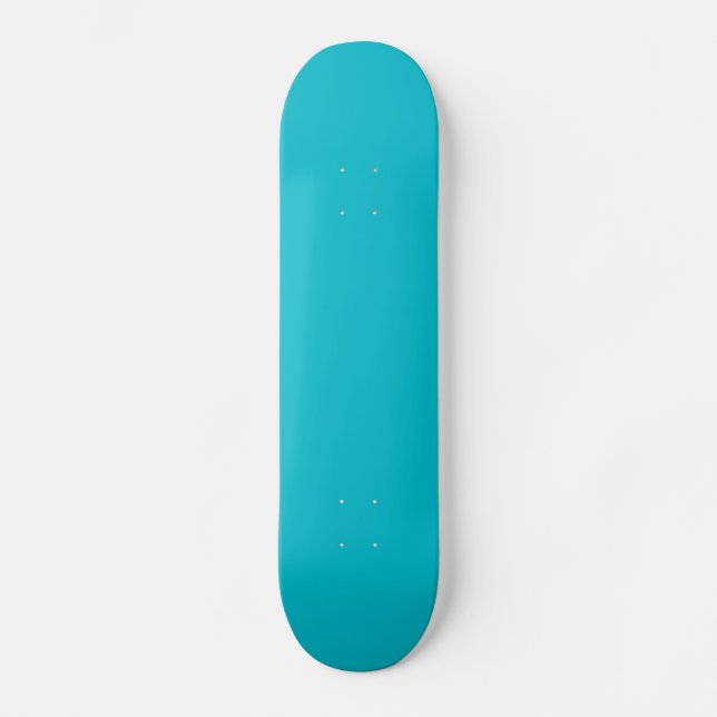 Skateboard bleu turquoise (Recto)