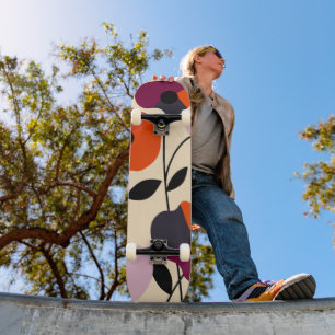 Skateboard Bloom minimal du pavot