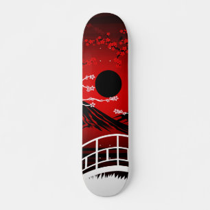 Skateboard Blossom rouge