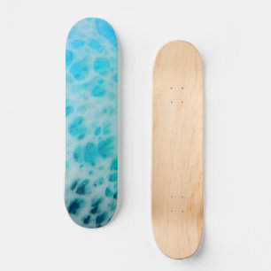 Skateboard Blue Crush - Abstrait d'art côtier 