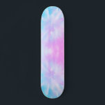 Skateboard "Blue Lila Pastel Gefärbte Krawatte"<br><div class="desc">pastellfarbene gefärbte Krawatte</div>