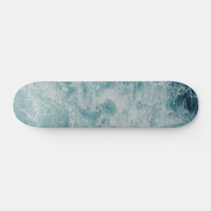 Skateboard Blue Ocean Summer Beach Waves