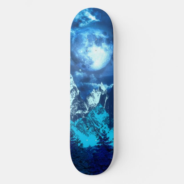 Skateboard Blue Twilight (Recto)
