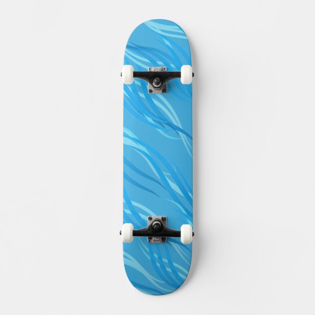 Skateboard-Blue Waves Skateboard (Vorderseite)