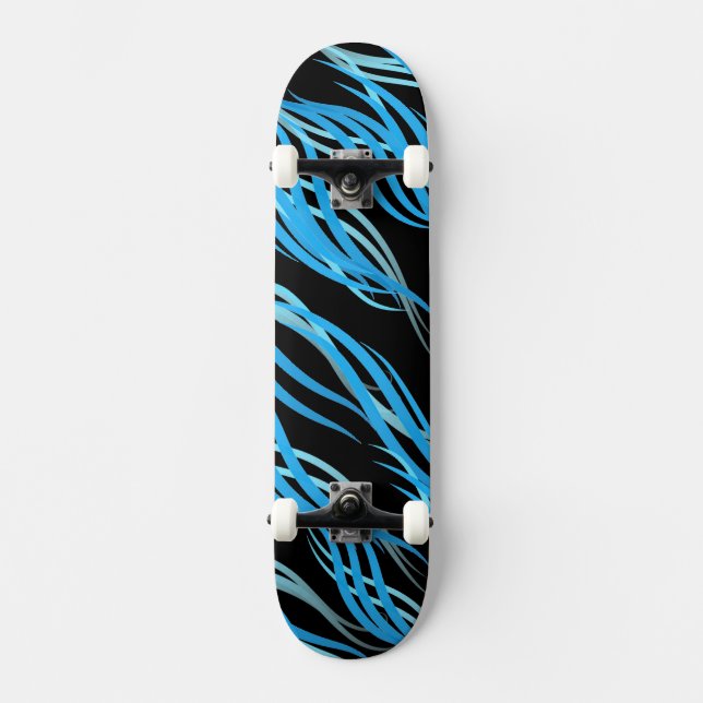 Skateboard Blue Waves Skateboard (Recto)
