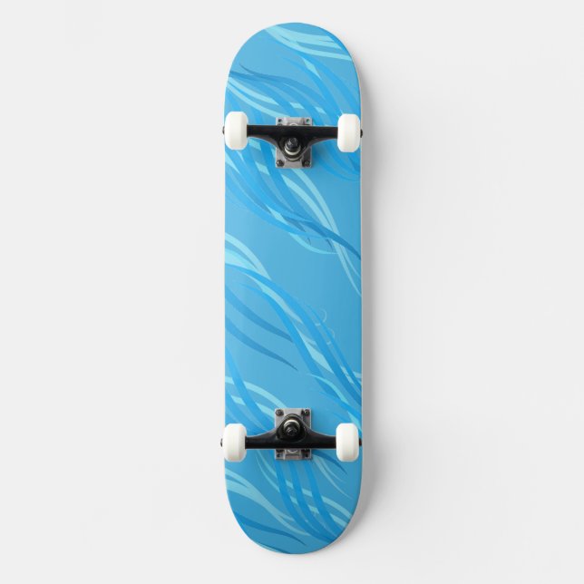 Skateboard Blue Waves Skateboard (Recto)