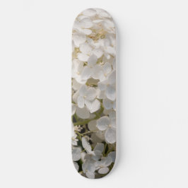 Skateboard, Blumen weiß Skateboard