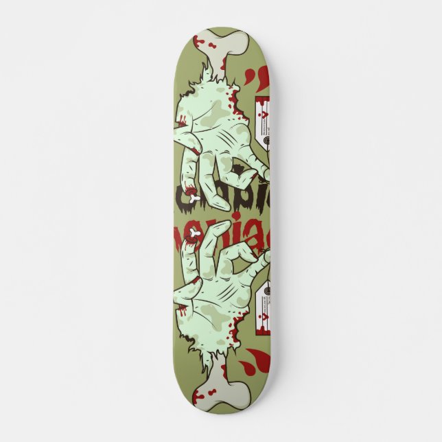Skateboard board Zombie manaic (Devant)