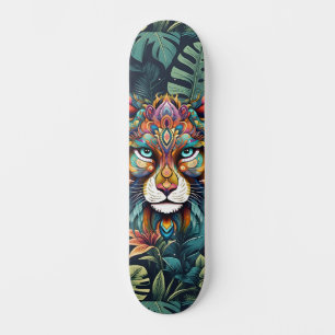 Skateboard Boho Jungle Lion Skate