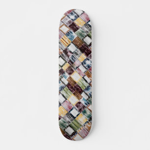 Skateboard Bois rustique Motif moderne coloré
