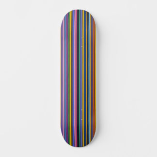 Skateboard Bold Rainbow Vertical Stripes