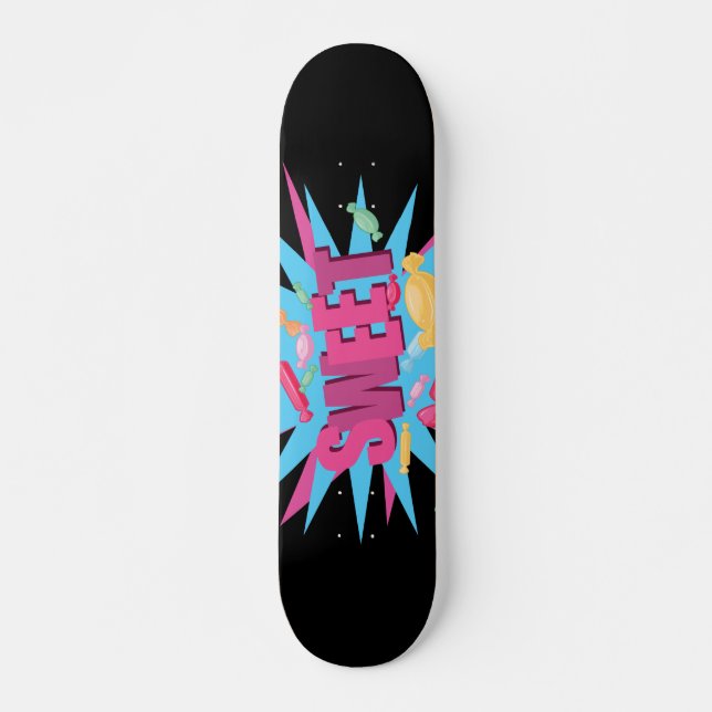 Skateboard Bonbons sucrés (Devant)