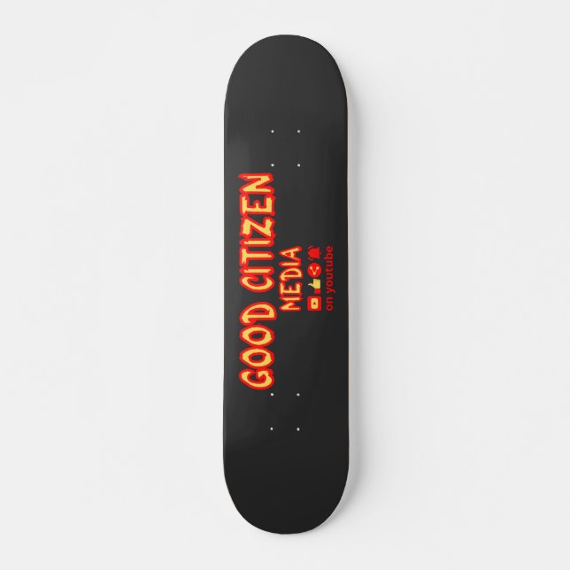 Skateboard BONNE merveille des médias citoyens (Devant)