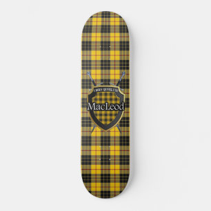 Skateboard Bouclier écossais de tartan de MacLeod de clan