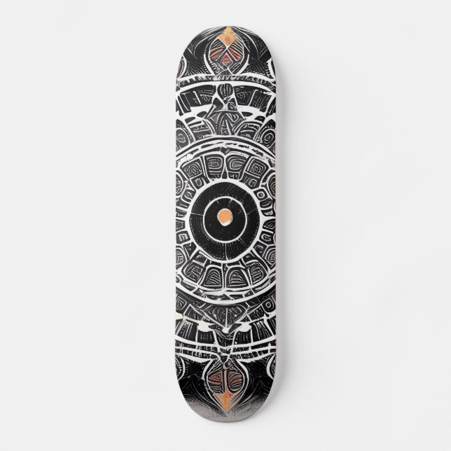 Skateboard Bouclier tribal (Recto)