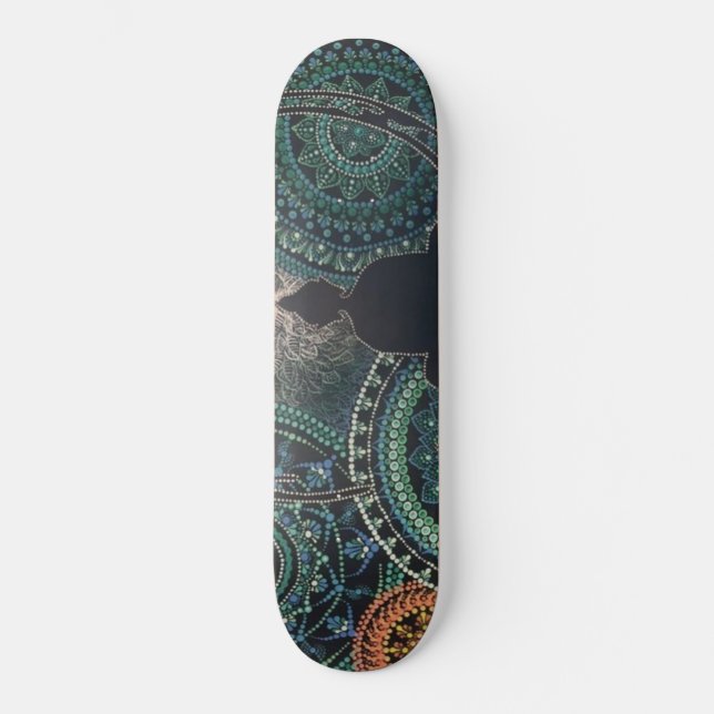 Skateboard Bouddha Dot Art Mandala (Recto)