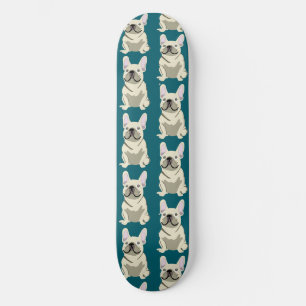 Skateboard Bouledogue Français Crème