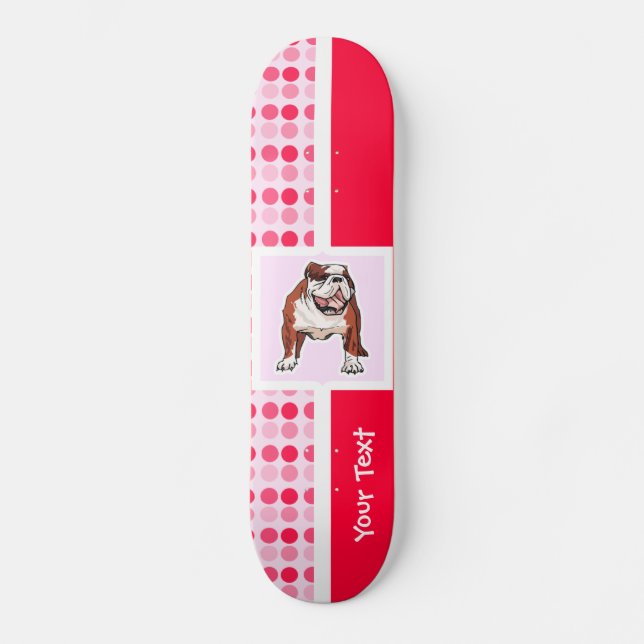 Skateboard Bouledogue mignon (Recto)