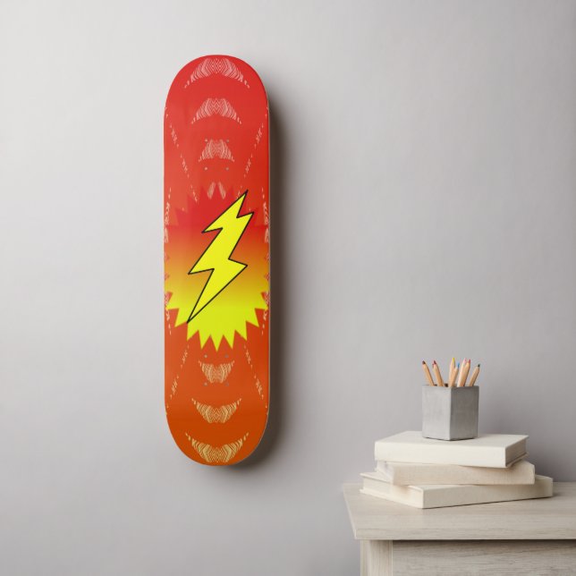 Skateboard boulon d'éclairage (Art mural)