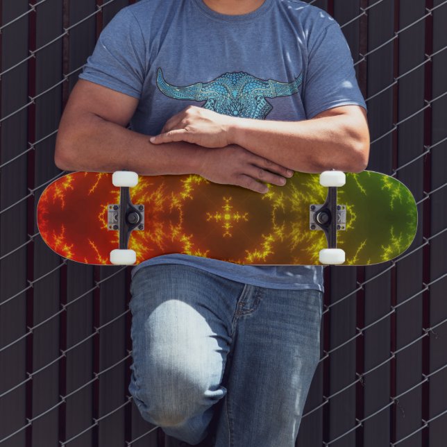 Skateboard Boulons à tonnerre électrique au néon brillant (Extérieur 3)
