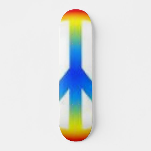 Skateboard bout droit de paix (Devant)