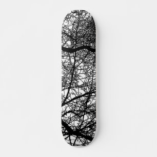 Skateboard Branches arborescentes en blanc