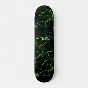 Skateboard Bright Green Marble