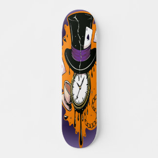 Skateboard Broken Time Mad Hatter