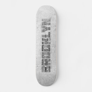 Skateboard Brooklyn NY New York Word Art