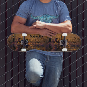 Skateboard Brown Décay urbaine Abstraite personnalisée