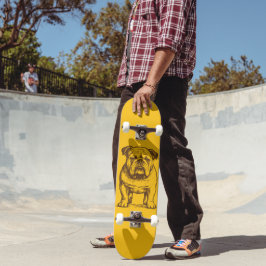Skateboard Bulldog Retro
