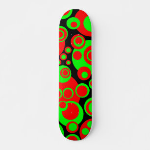 Skateboard Bulles Abstraites 01 - Rétro