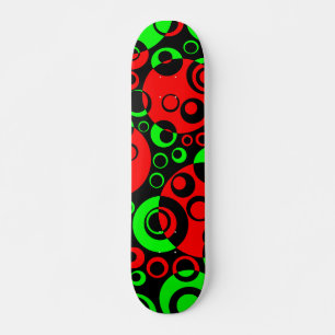 Skateboard Bulles Abstraites 02 - V2 - Rétro
