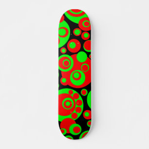 Skateboard Bulles Abstraites 03 - Rétro