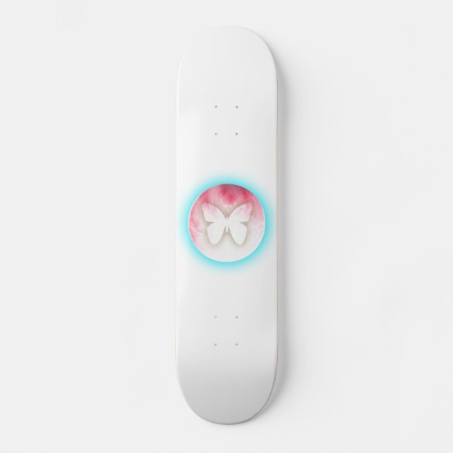 Skateboard Bulles papillon (Recto)