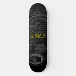 Skateboard C2B : À BORD D'UN Pont Noir 8 1/2"