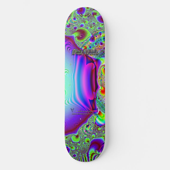 Skateboard C~09 Fractal Triptyque #2 Sick Stick Pro Skateboar (Recto)