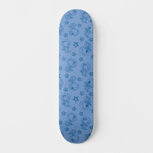 Skateboard cacahuètes   Snoopy Blue Space Astronaut Motif
