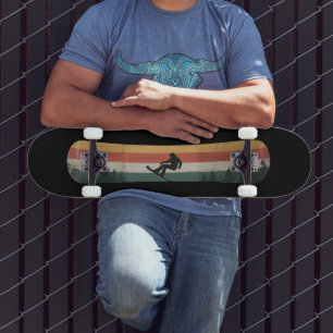 Skateboard Cadeau de sports d'hiver rétro pour snowboardeur