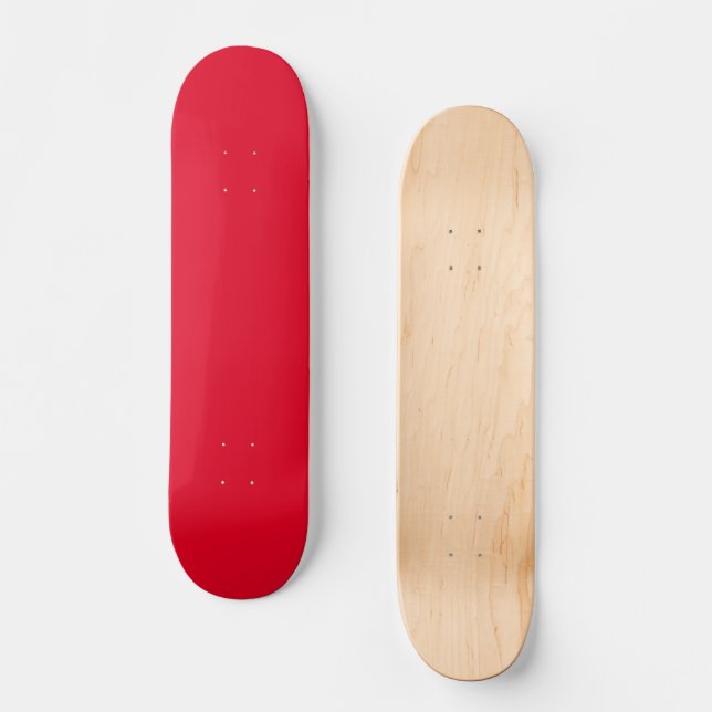Skateboard Cadmium Rouge couleur solide (Recto)