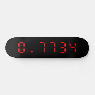 Skateboard Calculatrice LED Bonjour 0,7734