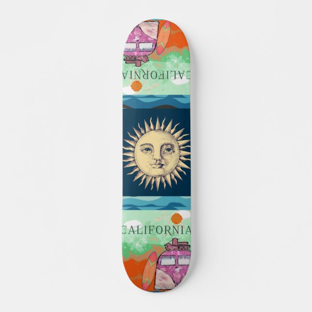 Skateboard California Travel Poster Skate (Devant)
